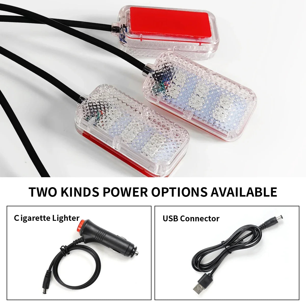 Foot Ambient USB Cigarette Lighter Neon Mood Lighting Backlight