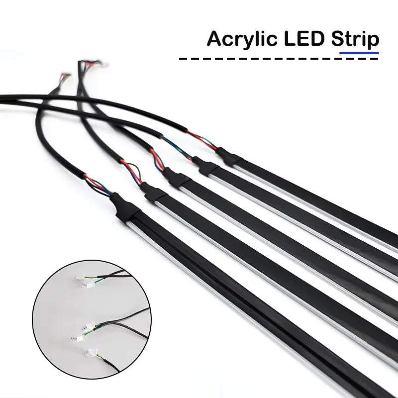 Acrylic Bar 110CM Full Color RGB Ambient Rainbow Strip