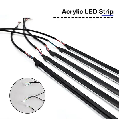 Acrylic Bar 110CM Full Color RGB Ambient Rainbow Strip