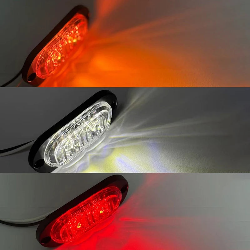 2PCS 12V 24V Truck Position Side Marker Lamps Signal