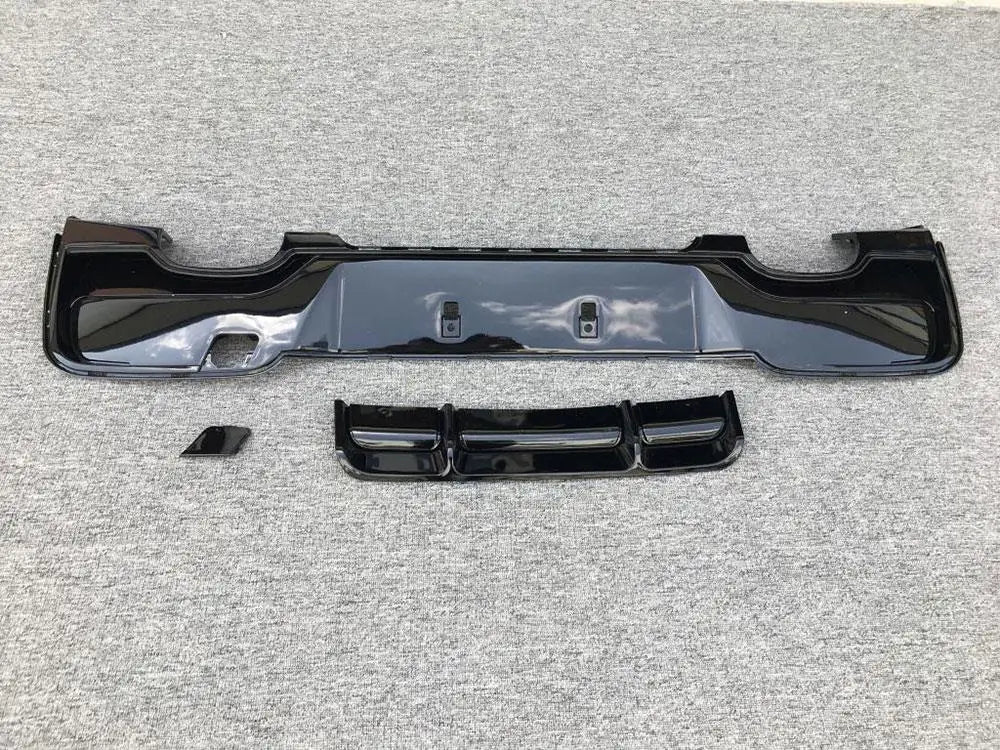 For BMW 1 Series F20 M Rear Bumper Lip Diffuser Gloss Black