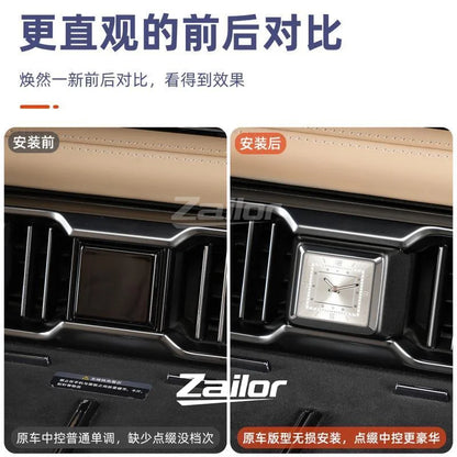 For BYD Leopard 8 Denza B8 Central Console Quartz Clock Air Vent