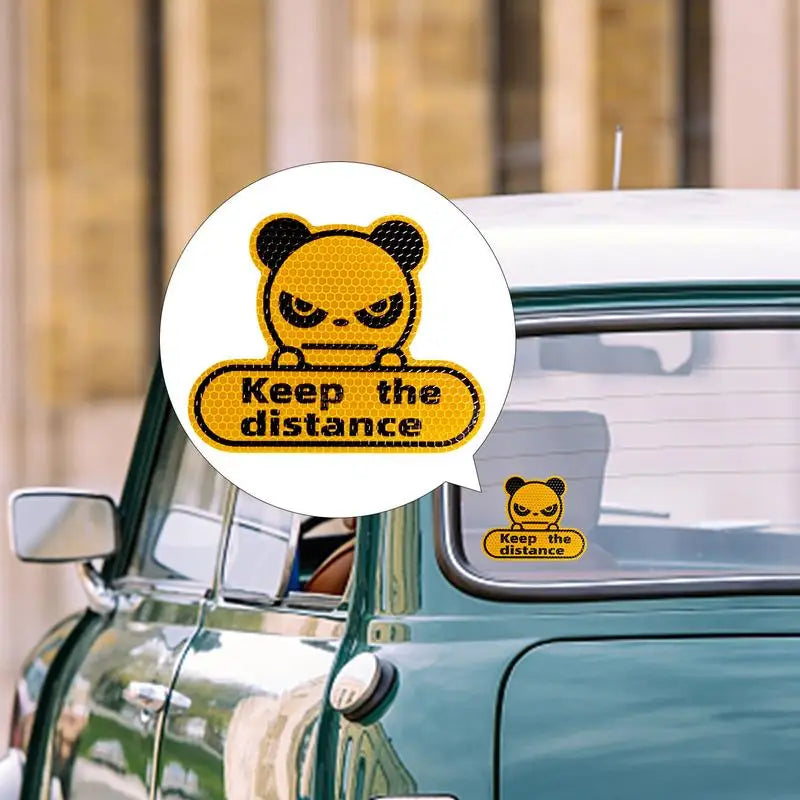 Reflective Stickers Cars Keep Distance Sticker Weather Proof