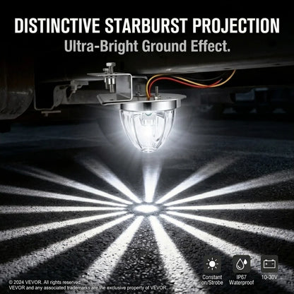 For Semi 2PCS Watermelon clip-on Bracket Starburst Underglow