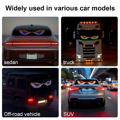 USB Dynamic Devil Eyes Windshield Matrix Panel Screen Truck