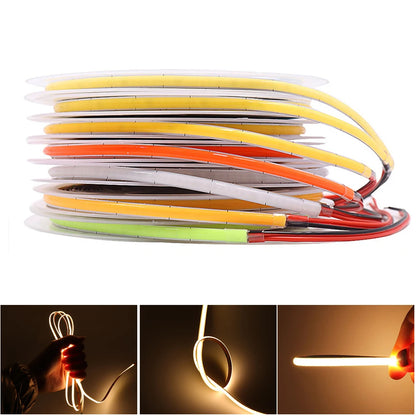 For Home Decor 3000K 4000K 6000K 5MM 8MM Cob Strip 12V 24V
