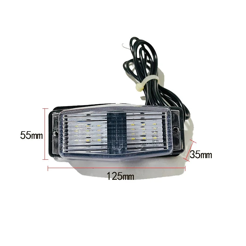 6PCS 24LED Truck Front Double Burner Indicator Lorry Grille