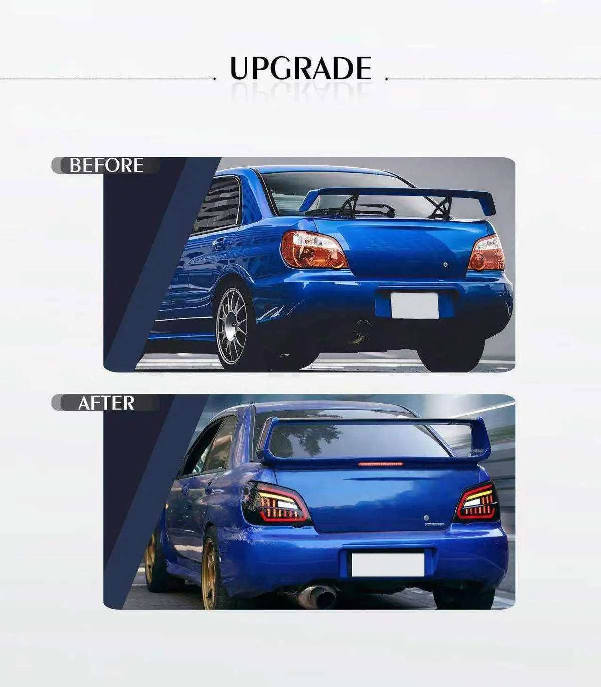 For Subaru 8TH 9TH Generations Wrx Sti Wing Leopard Gd Taillight