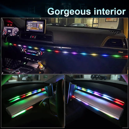 For Tesla Model 3 Y S In Dynamic Neon RGB Ambient Lighting