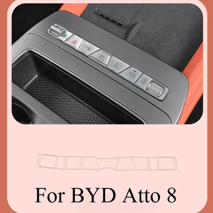For BYD Atto 8 Central Control Button Epoxy Protective Sticker