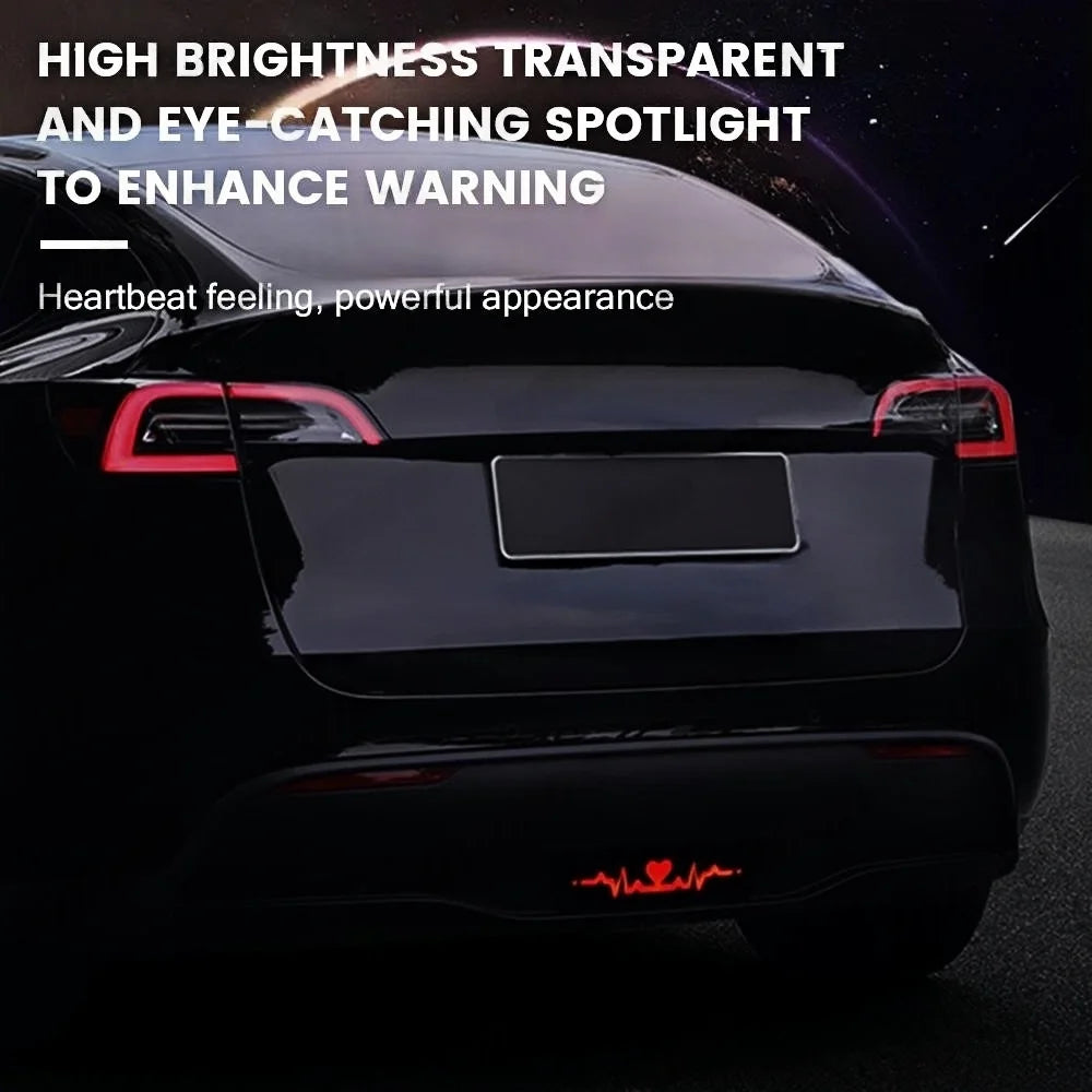For Tesla Model Y Rear Bumper Heartbeat Pilot Turn Signal Tail