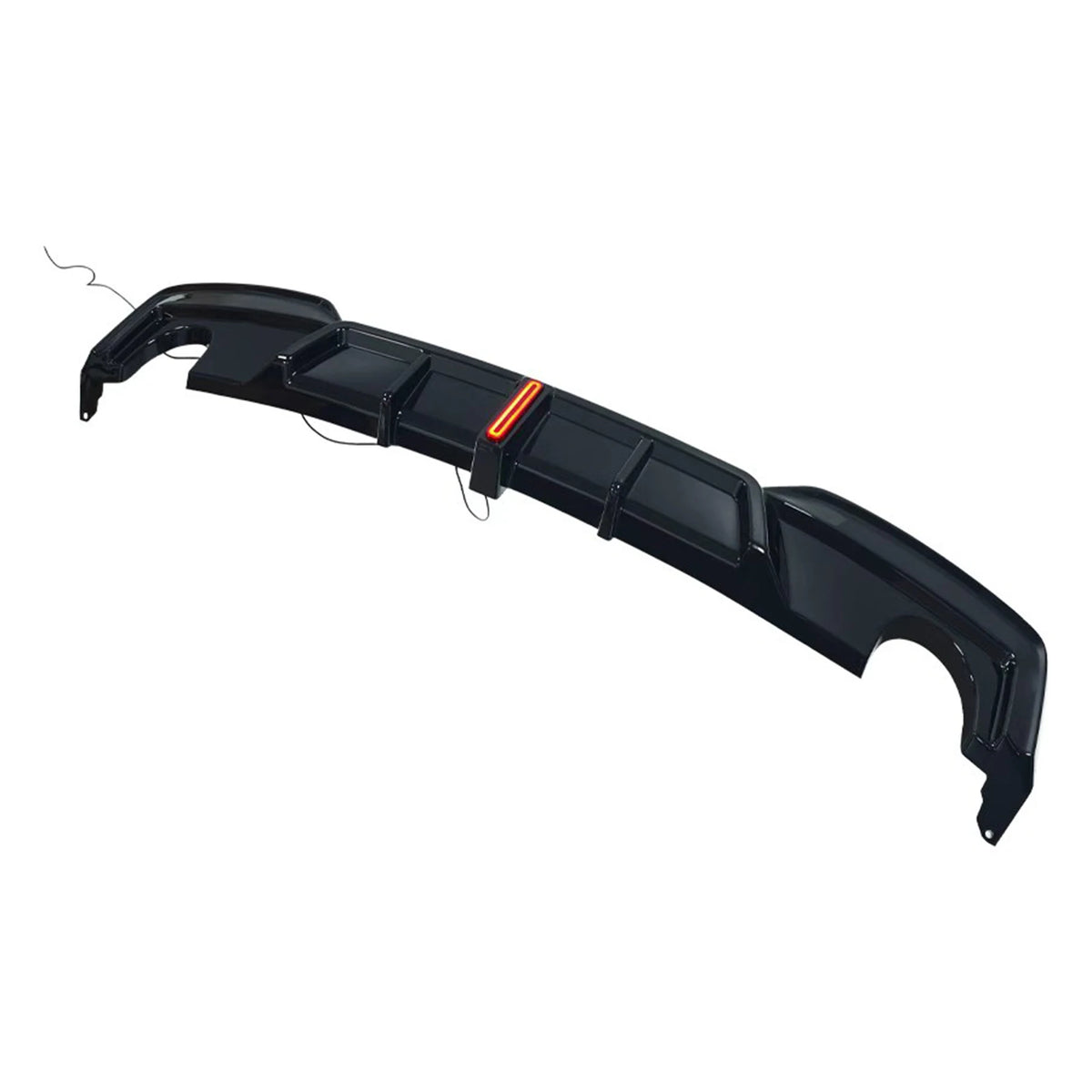 For BMW F06 F12 F13 M Gloss Black Rear Bumper Diffuser Lip Sport