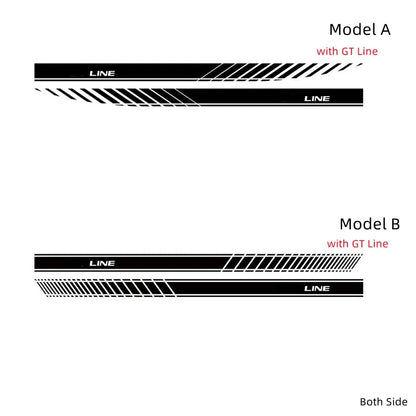 For Kia Proceed Gt GT-line Accessories 2PCS Body Door Side Skirt