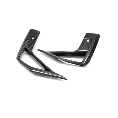 For BMW X3M F97 X4M F98 Dry Carbon Fiber Front Bumper Fog Frame