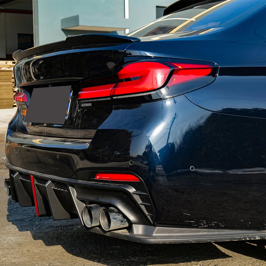 For BMW G30 G38 M Sport 3PCS Rear Bumper Diffuser Lip Spoiler