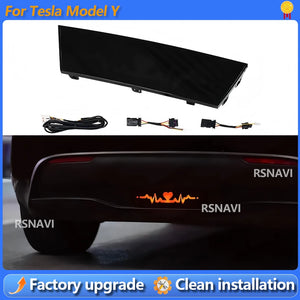 For Tesla Model Y Tail Caution Heartbeat Pilot Turn Signal Five