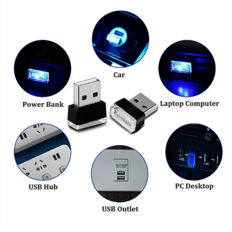 MINI Interior Ambient Atmosphere USB Plug Play Decor Lighting