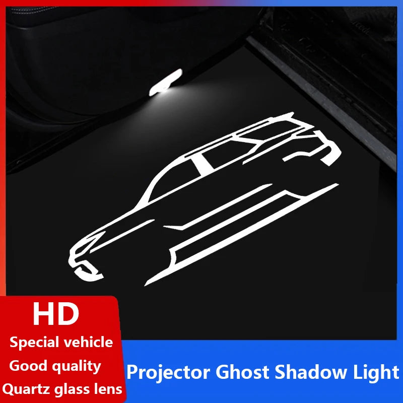 For Toyota Fortuner SW4 2017-2022 Pair Hd Door Warning Projector