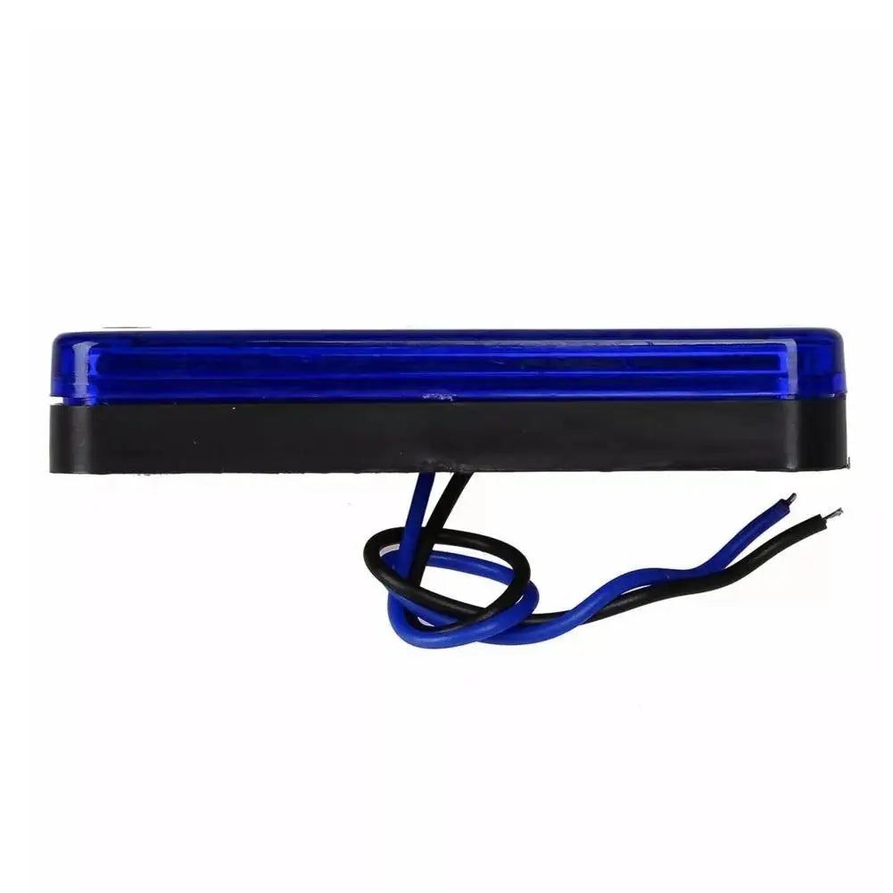 2PCS Blue Side Marker Indicator Clearance 12V Truck Trailer