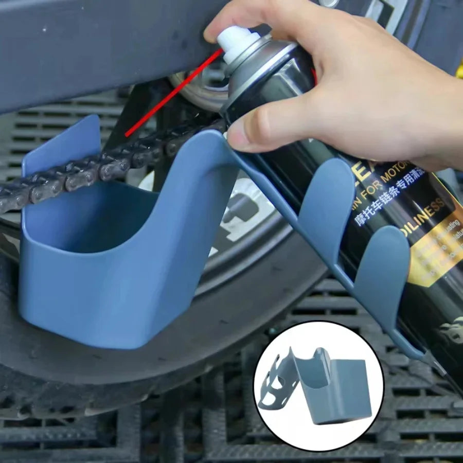 Motorcycle Bike Chain Oil Storage Tool Box Cleaning splash-proof