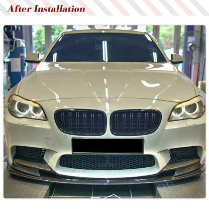 For BMW 5 Series F10 M5 Carbon Fiber Front Bumper Lip Spoiler