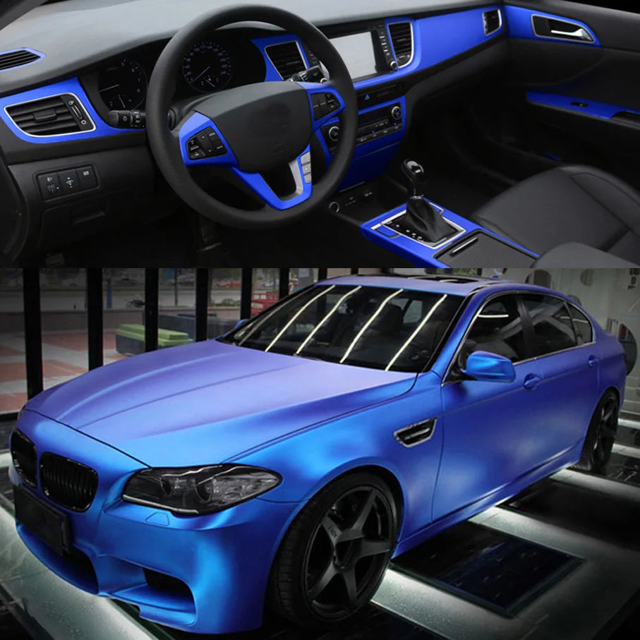 Colors Premium Satin Red Blue Chrome Matte Metallic Vinyl