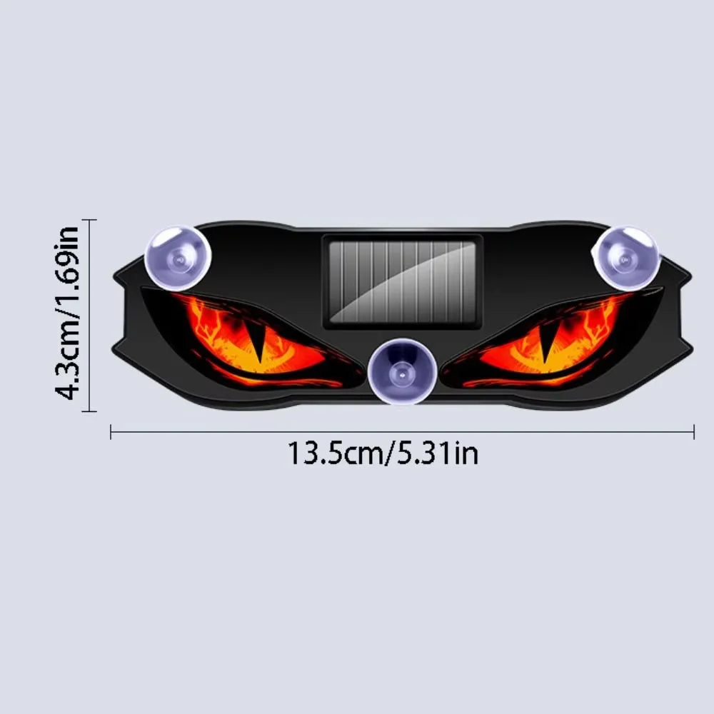 Solar Power Demon Eye Cool Flashing Warning Dynamic Safety