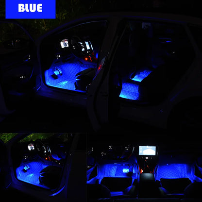 22CM Neon Foot Interior Backlight Cigarette Lighter USB