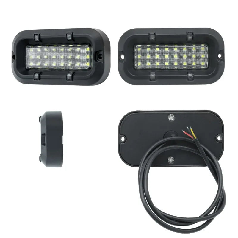 2pcscar Underbody off-road Truck Grille Side Tail Warning Strobe
