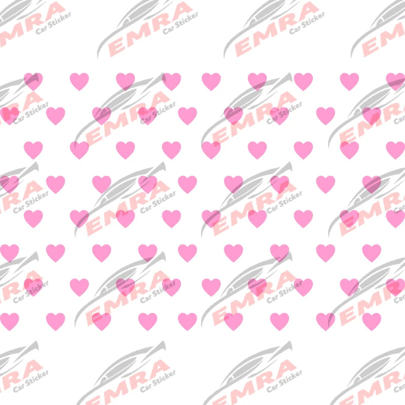 For Most Vehicles Decoration Die Cutting 72PCS Love Quarter