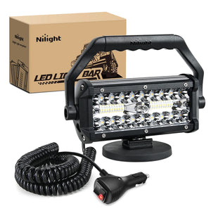 Nilight Bar 6.5inch Triple Row Spot Flood Combo Beam