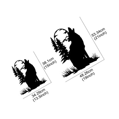 Creative Wolf Tree Forest Decor Sticker Body Side Decoraiton