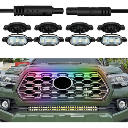 For Ford F150 F250 F350 2010-2018 Colorful Front Grille Smoked