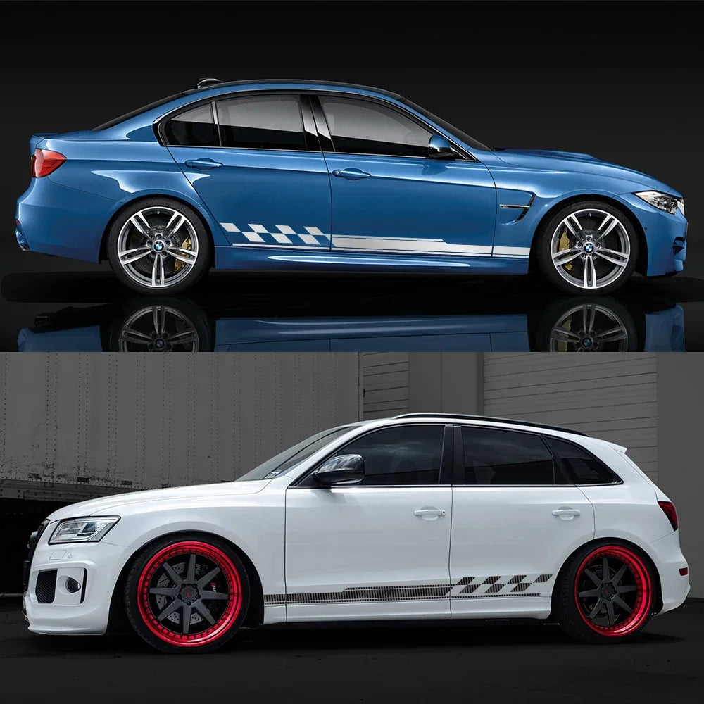 For Audi BMW Renault Volkswagen Peugeot Door Side Sticker Racing