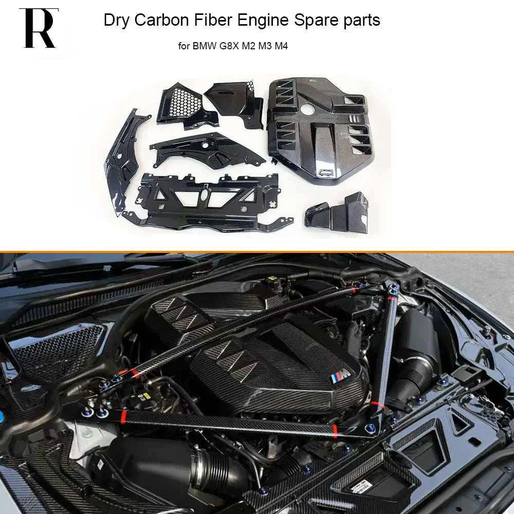 For BMW G80 G81 G82 G83 Dry Carbon Fiber Engine Ecu Battery