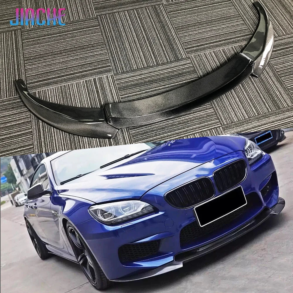 For BMW 6 Series F06 F12 Jiache Carbon Fiber Front Bumper Lip