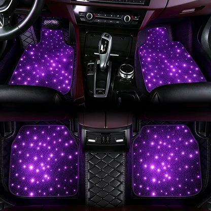 Starlight Floor Mats APP Control Design anti-slip Black Carpet