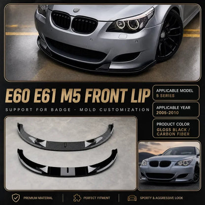 For BMW 5 Series E60 E61 M5 2005-2010 Front Lip Bumper Spoiler
