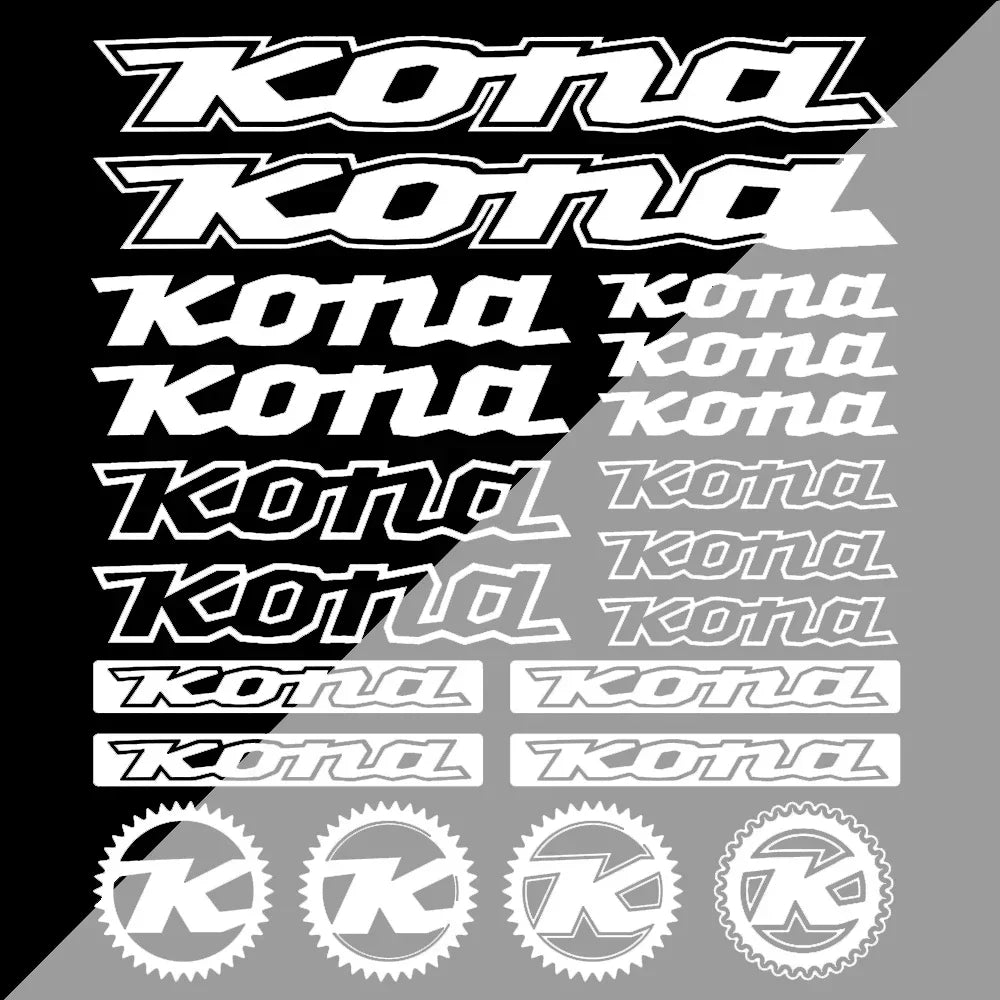For Kona Bicycle Frame Graphic Styling Sticker Body Decals Set