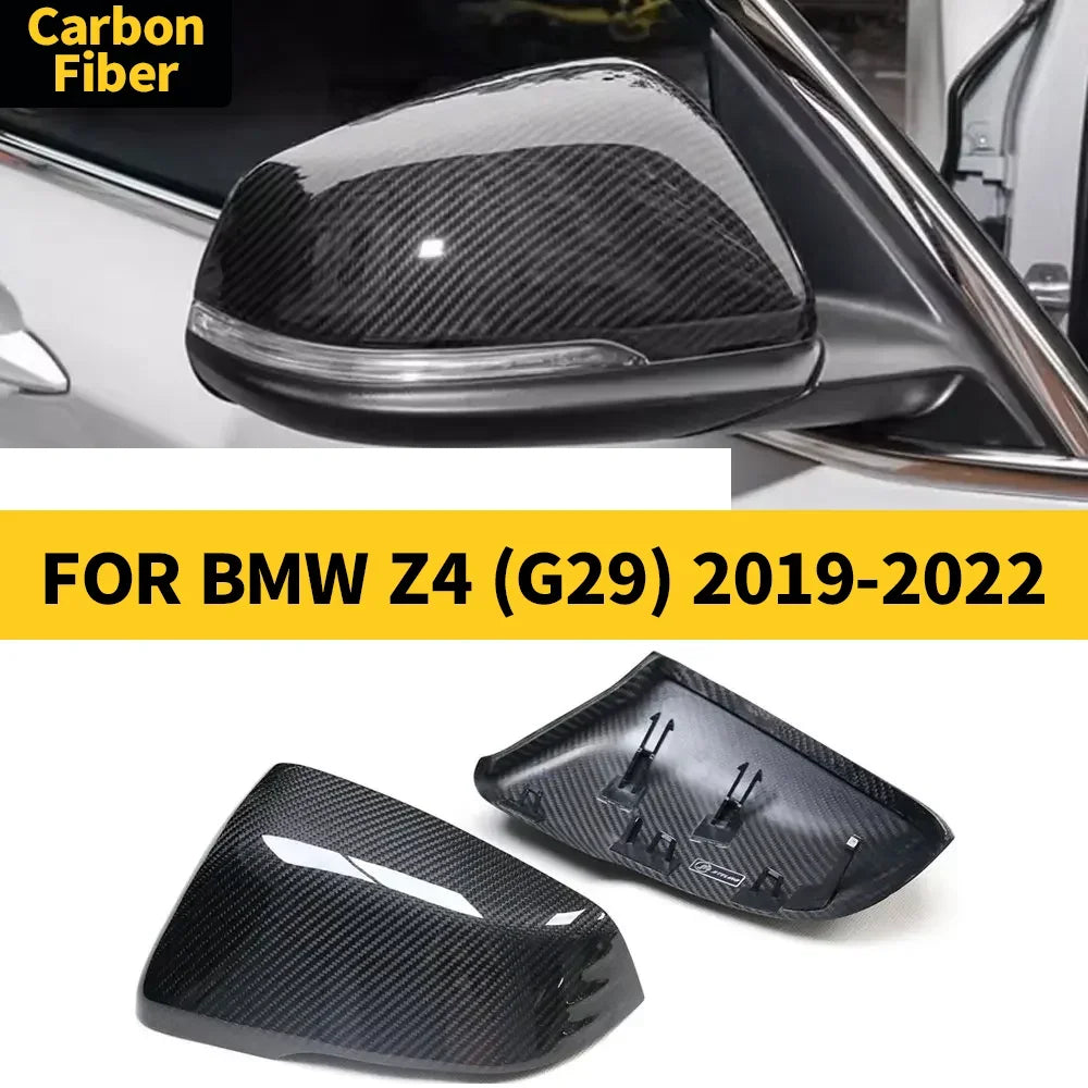 For BMW Z4 G29 2019-2022 Real Rearview Mirror Cover Carbon Fiber