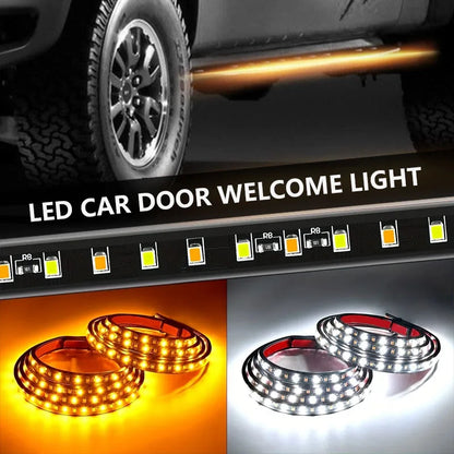 2PCS Truck Warning Strip 12V Emergency Strobe Side Step