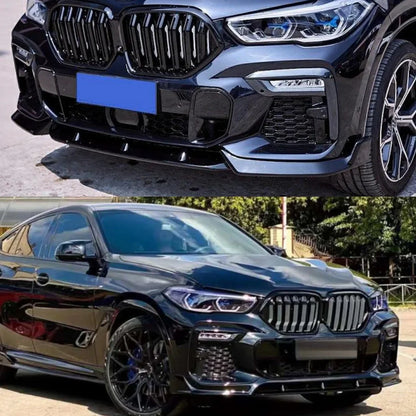 For BMW X6 G06 2019 2020 2021 2022-2024 Front Bumper Lip
