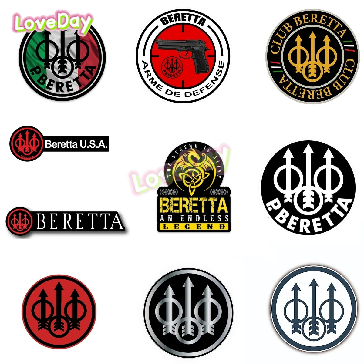 Beretta S Logo Die Cut Decal Sticker Club Wall
