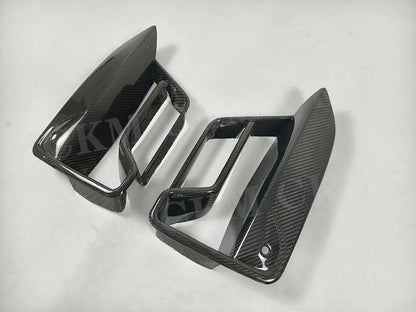 For BMW 5 Series F90 M5 Carbon Fiber Front Bumper Air Vent Trim