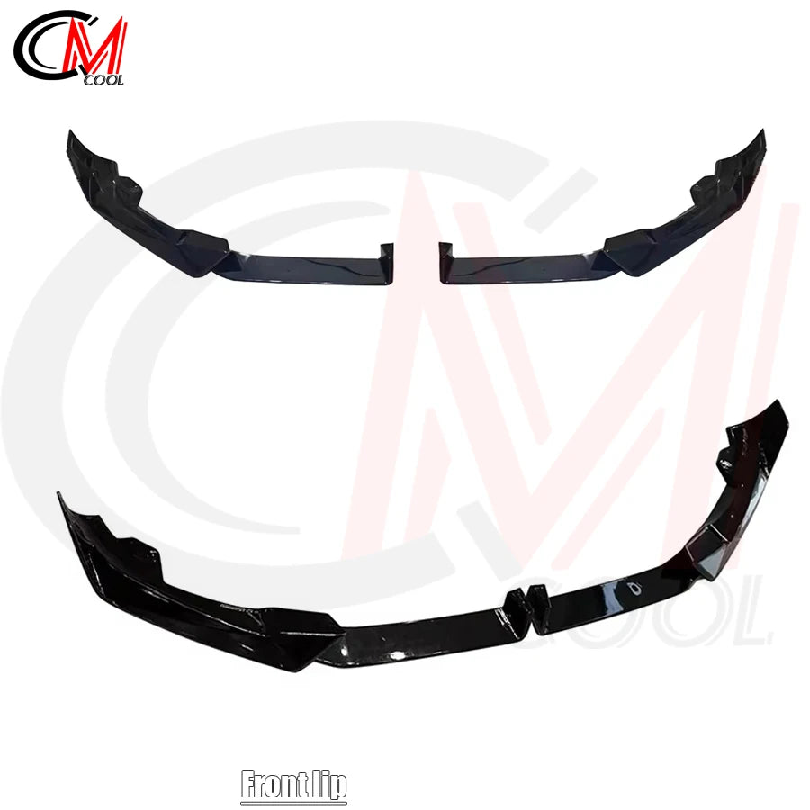 For BMW X6 G06 2023-2025 M Sport Bright Black Front Lip