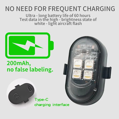 For Motorcycle RGB Interior Wireless Remote Larger Battery