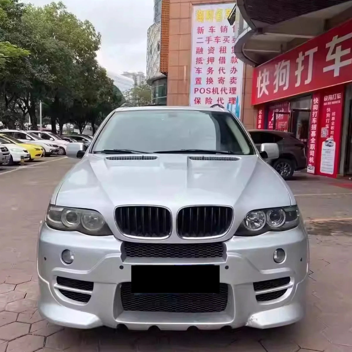 For BMW X5 E53 2004-2008 Convert Body Kit Front Rear Bumper