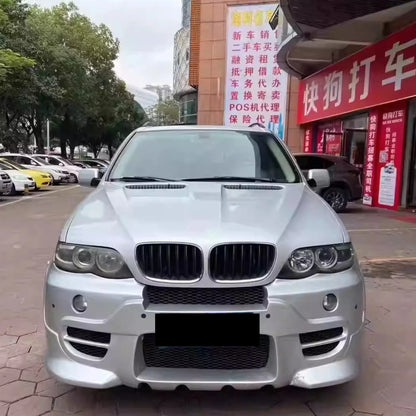 For BMW X5 E53 2004-2008 Convert Body Kit Front Rear Bumper