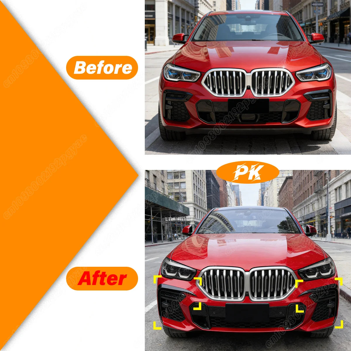 For BMW X6 G06 M Sport 2019 2020 2021 2022 Front Bumper Vent