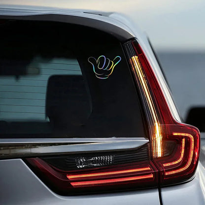10x7.5cm Shaka Hand Sign Signal Sticker Body Bumper Windows